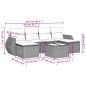 vidaXL 7-tlg. Garten-Sofagarnitur mit Kissen Beige Poly Rattan vidaXL 7-tlg. Garten-Sofagarnitur mit Kissen Beige Poly Rattan