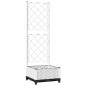 vidaXL Pflanzkübel mit Rankgitter Weiß 40x40x121,5 cm PP vidaXL Pflanzkübel mit Rankgitter Weiß 40x40x121,5 cm PP