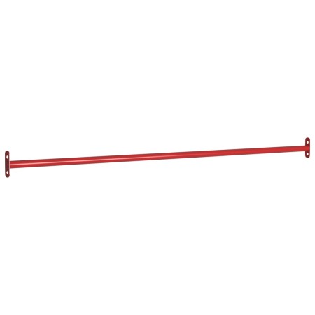 vidaXL Turnstangen 3 Stk. 125 cm Stahl Rot
