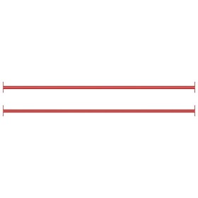 vidaXL Turnstangen 2 Stk. 125 cm Stahl Rot