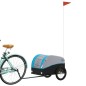 vidaXL Fahrradanhänger Schwarz und Blau 30 kg Eisen vidaXL Fahrradanhänger Schwarz und Blau 30 kg Eisen