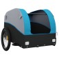 vidaXL Fahrradanhänger Schwarz und Blau 30 kg Eisen vidaXL Fahrradanhänger Schwarz und Blau 30 kg Eisen