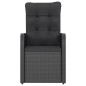 vidaXL 9-tlg. Garten-Essgruppe mit Kissen Poly Rattan Schwarz vidaXL 9-tlg. Garten-Essgruppe mit Kissen Poly Rattan Schwarz
