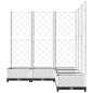 vidaXL Pflanzkübel mit Rankgitter Weiß 120x120x121,5 cm PP vidaXL Pflanzkübel mit Rankgitter Weiß 120x120x121,5 cm PP