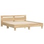 vidaXL Bettgestell mit Kopfteil Sonoma-Eiche 180x200 cm Holzwerkstoff vidaXL Bettgestell mit Kopfteil Sonoma-Eiche 180x200 cm Holzwerkstoff