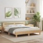 vidaXL Bettgestell mit Kopfteil Sonoma-Eiche 180x200 cm Holzwerkstoff vidaXL Bettgestell mit Kopfteil Sonoma-Eiche 180x200 cm Holzwerkstoff