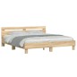 vidaXL Bettgestell mit Kopfteil Sonoma-Eiche 180x200 cm Holzwerkstoff vidaXL Bettgestell mit Kopfteil Sonoma-Eiche 180x200 cm Holzwerkstoff