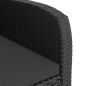vidaXL 9-tlg. Garten-Essgruppe mit Kissen Poly Rattan Schwarz vidaXL 9-tlg. Garten-Essgruppe mit Kissen Poly Rattan Schwarz