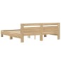 vidaXL Bettgestell mit Kopfteil Sonoma-Eiche 180x200 cm Holzwerkstoff vidaXL Bettgestell mit Kopfteil Sonoma-Eiche 180x200 cm Holzwerkstoff