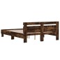 vidaXL Bettgestell mit Kopfteil Räuchereiche 150x200 cm Holzwerkstoff vidaXL Bettgestell mit Kopfteil Räuchereiche 150x200 cm Holzwerkstoff