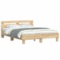 vidaXL Bettgestell mit Kopfteil Sonoma-Eiche 150x200 cm Holzwerkstoff vidaXL Bettgestell mit Kopfteil Sonoma-Eiche 150x200 cm Holzwerkstoff
