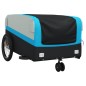 vidaXL Fahrradanhänger Schwarz und Blau 45 kg Eisen vidaXL Fahrradanhänger Schwarz und Blau 45 kg Eisen