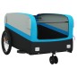 vidaXL Fahrradanhänger Schwarz und Blau 45 kg Eisen vidaXL Fahrradanhänger Schwarz und Blau 45 kg Eisen