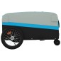 vidaXL Fahrradanhänger Schwarz und Blau 45 kg Eisen vidaXL Fahrradanhänger Schwarz und Blau 45 kg Eisen