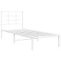 vidaXL Metallbett ohne Matratze mit Kopfteil Weiß 75x190 cm vidaXL Metallbett ohne Matratze mit Kopfteil Weiß 75x190 cm