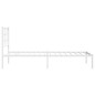 vidaXL Metallbett ohne Matratze mit Kopfteil Weiß 75x190 cm vidaXL Metallbett ohne Matratze mit Kopfteil Weiß 75x190 cm
