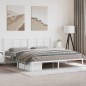 vidaXL Bettgestell mit Kopfteil Metall Weiß 193x203 cm vidaXL Bettgestell mit Kopfteil Metall Weiß 193x203 cm