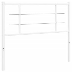 vidaXL Kopfteil Metall Weiß 107 cm