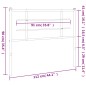 vidaXL Kopfteil Metall Weiß 107 cm vidaXL Kopfteil Metall Weiß 107 cm