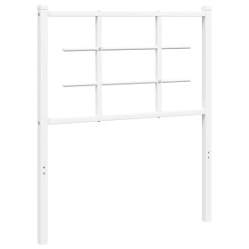 vidaXL Kopfteil Metall Weiß 80 cm