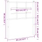 vidaXL Kopfteil Metall Weiß 80 cm vidaXL Kopfteil Metall Weiß 80 cm