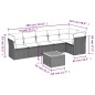 vidaXL 7-tlg. Garten-Sofagarnitur mit Kissen Beige Poly Rattan vidaXL 7-tlg. Garten-Sofagarnitur mit Kissen Beige Poly Rattan