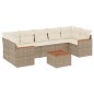 vidaXL 8-tlg. Garten-Sofagarnitur mit Kissen Beige Poly Rattan vidaXL 8-tlg. Garten-Sofagarnitur mit Kissen Beige Poly Rattan