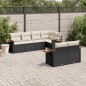 vidaXL 7-tlg. Garten-Sofagarnitur mit Kissen Schwarz Poly Rattan vidaXL 7-tlg. Garten-Sofagarnitur mit Kissen Schwarz Poly Rattan