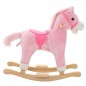 vidaXL Schaukeltier Pferd Plüsch 65x32x58 cm Rosa vidaXL Schaukeltier Pferd Plüsch 65x32x58 cm Rosa