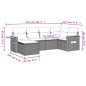 vidaXL 6-tlg. Garten-Sofagarnitur mit Kissen Beige Poly Rattan vidaXL 6-tlg. Garten-Sofagarnitur mit Kissen Beige Poly Rattan