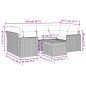 vidaXL 7-tlg. Garten-Sofagarnitur mit Kissen Beige Poly Rattan vidaXL 7-tlg. Garten-Sofagarnitur mit Kissen Beige Poly Rattan