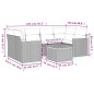 vidaXL 7-tlg. Garten-Sofagarnitur mit Kissen Schwarz Poly Rattan vidaXL 7-tlg. Garten-Sofagarnitur mit Kissen Schwarz Poly Rattan