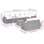 vidaXL 9-tlg. Garten-Sofagarnitur mit Kissen Schwarz Poly Rattan vidaXL 9-tlg. Garten-Sofagarnitur mit Kissen Schwarz Poly Rattan