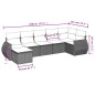 vidaXL 7-tlg. Garten-Sofagarnitur mit Kissen Beige Poly Rattan vidaXL 7-tlg. Garten-Sofagarnitur mit Kissen Beige Poly Rattan