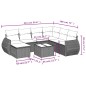 vidaXL 8-tlg. Garten-Sofagarnitur mit Kissen Schwarz Poly Rattan vidaXL 8-tlg. Garten-Sofagarnitur mit Kissen Schwarz Poly Rattan