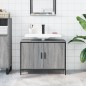 vidaXL Waschbeckenunterschrank Grau Sonoma 80x30x60 cm Holzwerkstoff vidaXL Waschbeckenunterschrank Grau Sonoma 80x30x60 cm Holzwerkstoff
