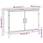 vidaXL Waschbeckenunterschrank Grau Sonoma 80x30x60 cm Holzwerkstoff vidaXL Waschbeckenunterschrank Grau Sonoma 80x30x60 cm Holzwerkstoff