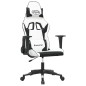 vidaXL Gaming-Stuhl Weiß und Schwarz Kunstleder vidaXL Gaming-Stuhl Weiß und Schwarz Kunstleder