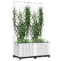 vidaXL Pflanzkübel mit Rankgitter Weiß 80x40x136 cm PP vidaXL Pflanzkübel mit Rankgitter Weiß 80x40x136 cm PP