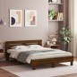 vidaXL Bettgestell mit Kopfteil Braun Eichen-Optik 150x200 cm vidaXL Bettgestell mit Kopfteil Braun Eichen-Optik 150x200 cm