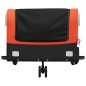 vidaXL Fahrradanhänger Schwarz und Orange 45 kg Eisen vidaXL Fahrradanhänger Schwarz und Orange 45 kg Eisen