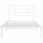 vidaXL Bettgestell mit Kopfteil Metall Weiß 100x200 cm vidaXL Bettgestell mit Kopfteil Metall Weiß 100x200 cm