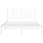 vidaXL Bettgestell mit Kopfteil Metall Weiß 140x200 cm vidaXL Bettgestell mit Kopfteil Metall Weiß 140x200 cm