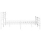 vidaXL Bettgestell mit Kopf- und Fußteil Metall Weiß 180x200 cm vidaXL Bettgestell mit Kopf- und Fußteil Metall Weiß 180x200 cm