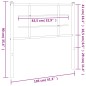 vidaXL Kopfteil Metall Weiß 100 cm vidaXL Kopfteil Metall Weiß 100 cm