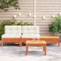 vidaXL Gartensofa mit Kissen und Hocker 2-Sitzer vidaXL Gartensofa mit Kissen und Hocker 2-Sitzer