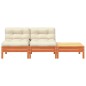 vidaXL Gartensofa mit Kissen und Hocker 2-Sitzer vidaXL Gartensofa mit Kissen und Hocker 2-Sitzer