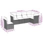 vidaXL 6-tlg. Garten-Sofagarnitur mit Kissen Beige Poly Rattan vidaXL 6-tlg. Garten-Sofagarnitur mit Kissen Beige Poly Rattan