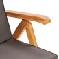 vidaXL 9-tlg. Garten-Essgruppe mit Kissen Massivholz Teak Grau vidaXL 9-tlg. Garten-Essgruppe mit Kissen Massivholz Teak Grau