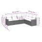 vidaXL 6-tlg. Garten-Sofagarnitur mit Kissen Beige Poly Rattan vidaXL 6-tlg. Garten-Sofagarnitur mit Kissen Beige Poly Rattan